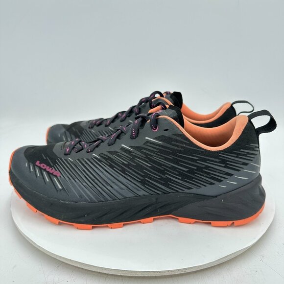 Lowa Amplux Ws Women Size 9 320695 9962 Black Melon Orange Trail Running Shoes - Picture 1 of 11